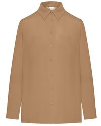Max Mara - Avion Button-Up Long-Sleeved Shirt - Lyst