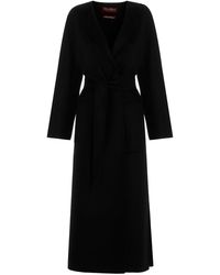 Max Mara Studio Colle Coat - Black