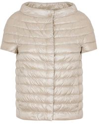 Herno Quilted Short-sleeve Jacket - Natural