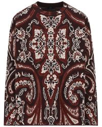 Etro - Paisley Pattern Jacquard Knitted Jumper - Lyst