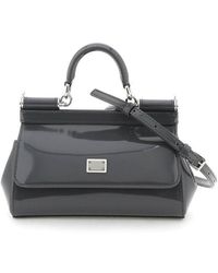 Dolce & Gabbana - Patent Leather Small 'sicily' Bag - Lyst