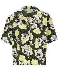 MSGM - Floral Shirt - Lyst