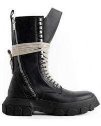 Rick Owens - Army Tractor Zipped Boots - Lyst