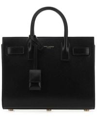 Saint Laurent - Nano Sac De Jour Branded Leather Tote Bag - Lyst