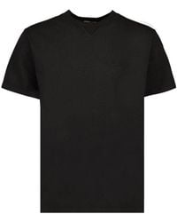 Dior - Logo Embroidered Round-neck T-shirt - Lyst