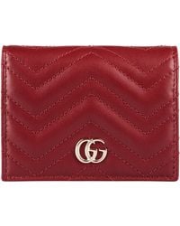 Gucci - Gg Marmont Leather Wallet - Lyst