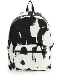 Alexander McQueen Graffiti-printed Zipped Backpack - Multicolour
