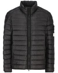 Stone Island - Quilted Zipped Jacket - Lyst
