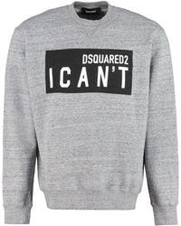 DSquared² Logo Detail Cotton Sweatshirt - Grey