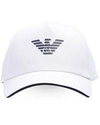 Emporio Armani - Logo Printed Baseball Cap - Lyst
