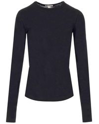 James Perse - Round Neck Longsleeved T-shirt - Lyst