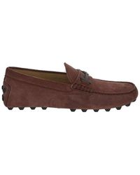 Tod's - Gommino Double T Round Toe Loafers - Lyst