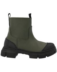 Ganni - Rubber Ankle Boots - Lyst