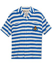 Vivienne Westwood - Orb-patch Striped Terrycloth Shirt - Lyst