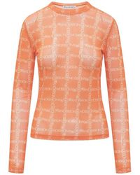 JW Anderson - All-over Logo-print Top - Lyst