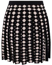 Tory Burch - All-over Geometric Pattern Pleated Skirt - Lyst