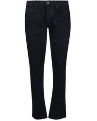 Tom Ford - Logo Patch Washed Denim Jeans - Lyst