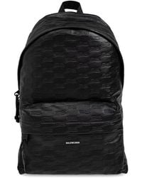 Balenciaga Wheel Logo Nylon Backpack in Black for Men | Lyst Balenciaga Wheel Logo Nylon Backpack in Black for Men | Lyst