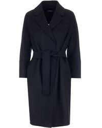 Max Mara Belted Coat - Black