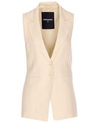 Patrizia Pepe - Sleeveless Blazer Jacket - Lyst