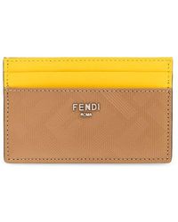 Fendi - Leather Card Holder, - Lyst