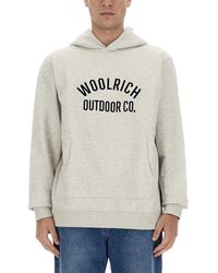Woolrich - Sweatshirt With Logo - Lyst