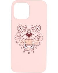 KENZO Tiger Printed Iphone 13 Pro Max Phone Case - Pink