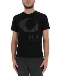 COMME DES GARÇONS PLAY - Logo Cotton T-shirt - Lyst