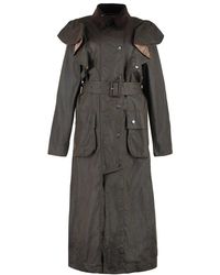 Chloé - Barbour X - Waxed Cotton Dani Trench Coat - Lyst