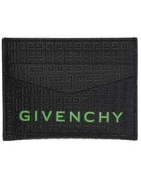Givenchy - G-essentials Branded Leather Card Holder - Lyst