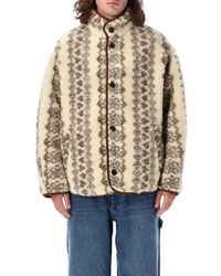 Isabel Marant - Patterned Reversible Buffle Coat - Lyst