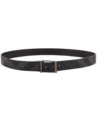 Burberry - Reversible Check-printed Buckle Belt - Lyst