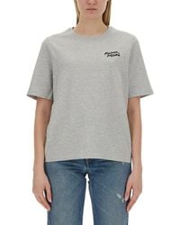 Maison Kitsuné - T-Shirt With Logo - Lyst