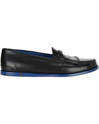 Dolce & Gabbana Braided Kiltie Loafers - Black