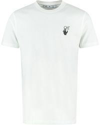 Off-White c/o Virgil Abloh Cotton Crew-neck T-shirt - White
