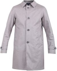 Herno Single Breasted Trench Coat - Grey
