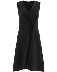 Givenchy - Dress With Buttons And Pleated Effect - Lyst