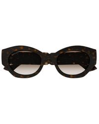 Gucci - La Piscine Oval Frame Sunglasses - Lyst