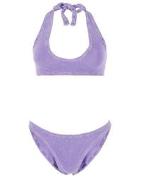 Reina Olga - Pilou Scrunch Halterneck Bikini Set - Lyst