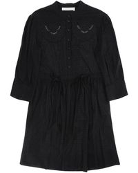 See By Chloé - See By Chloe Embroidered Shirt Dress - Lyst