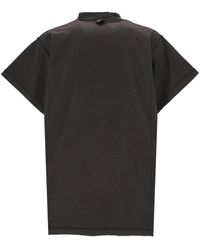 Balenciaga Flame Short Sleeve T Shirt in Black for Men | Lyst
