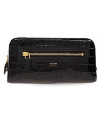 Tom Ford - Leather Wash Bag With Logo - Lyst