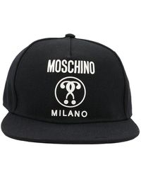 Moschino Question Mark Logo Baseball Cap in Black for Men | Lyst