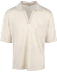 Saint Laurent - Cassandre Short-sleeved Polo Shirt - Lyst