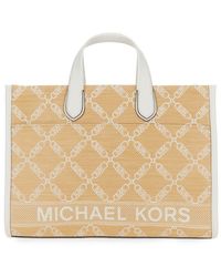 MICHAEL Michael Kors - Gigi Large Empire Logo Jacquard Tote Bag - Lyst
