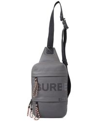 Burberry Horseferry Printed Sling Backpack - Grey