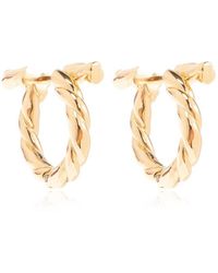 Ferragamo - Brass Earrings, - Lyst