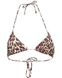 Tory Burch - Leopard Print Bikini Top - Lyst