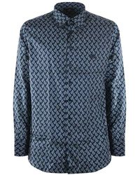 Etro - All-over Patterned Long-sleeved Shirt - Lyst