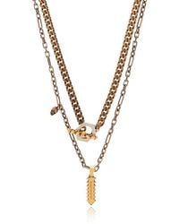 Alexander McQueen - Brass Necklace, - Lyst